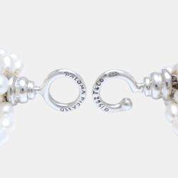 Pre Owned Tiffany & Co. Sterling Silver Paloma Picasso Torsade Pearl Necklace