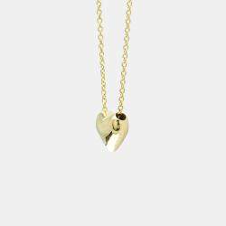 Tiffany & Co. 18K Yellow Gold Diamond Etoile Heart Pendant Necklace