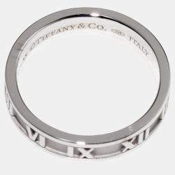 Tiffany & Co Atlas Narrow Ring 18K WG White