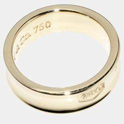 Tiffany & Co 18K Yellow Gold 1837 Ring EU 62