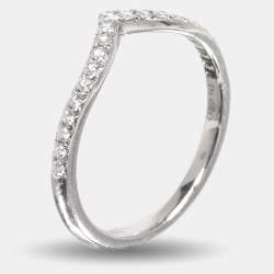 Tiffany & Co. Tiffany Diamond Platinum Soleste Ring 53