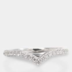 Tiffany & Co. Tiffany Diamond Platinum Soleste Ring 53