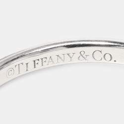 Tiffany & Co. Tiffany Diamond Platinum Soleste Ring 53