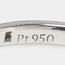 Tiffany & Co. Tiffany Diamond Platinum Soleste Ring 53