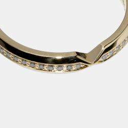 Tiffany & Co 18K Yellow Gold Diamond Nesting Narrow Band Ring