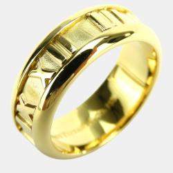 Tiffany & Co Atlas 18K  Yellow Gold Ring EU 51