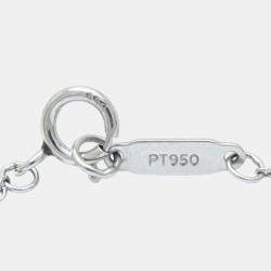 Pre Owned Tiffany & Co. Platinum and Diamond Sentimental Heart Necklace