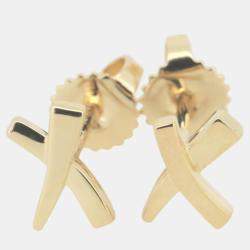 Tiffany & Co. 18K Yellow Gold Kiss Stud Earrings