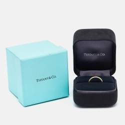 Tiffany & Co. Elsa Peretti Diamond 18k Yellow Gold Ring Size 50.5