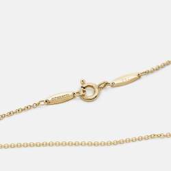 Pre Owned Tiffany & Co. Elsa Peretti Diamonds by the Yard 18k Yellow Gold Necklace