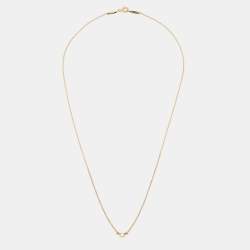 Pre Owned Tiffany & Co. Elsa Peretti Diamonds by the Yard 18k Yellow Gold Necklace