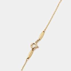 Pre Owned Tiffany & Co. Elsa Peretti Diamonds by the Yard 18k Yellow Gold Necklace