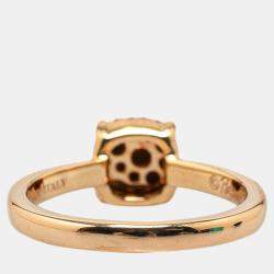 Pre Owned Tiffany & Co. Sapphire 18k Pink Gold Ring Size Japan 12 EU 52