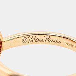 Pre Owned Tiffany & Co. Sapphire 18k Pink Gold Ring Size Japan 12 EU 52