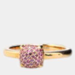 Pre Owned Tiffany & Co. Sapphire 18k Pink Gold Ring Size Japan 12 EU 52