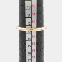 Tiffany & Co. 18K Rose Gold and Diamond T Wire Band Ring EU 53