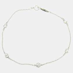Tiffany & Co. Diamond Bracelet Pt950 Platinum Clear Natural Material