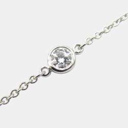 Tiffany & Co. Diamond Bracelet Pt950 Platinum Clear Natural Material