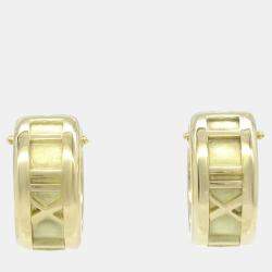 Tiffany & Co. Atlas Hoop Earrings 18k Yellow Gold Gold Metal