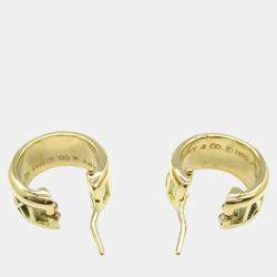 Tiffany & Co. Atlas Hoop Earrings 18k Yellow Gold Gold Metal