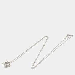 Tiffany & Co. Frank Gehry Necklace 18k White Gold Diamond Clear Metal