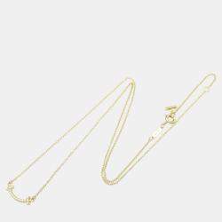 Tiffany & Co. T Smile Mini Diamond Necklace 18k Yellow Gold Metal