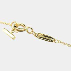 Tiffany & Co. T Smile Mini Diamond Necklace 18k Yellow Gold Metal