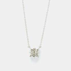 Tiffany & Co. Platinum Diamond Victoria Cluster Pendant Necklace
