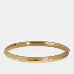 Tiffany & Co. 18k Yellow Gold 0.33 CTW Atlas Bracelet