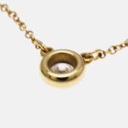 Tiffany & Co. 18K Rose Gold and Diamond  Elsa Peretti Diamonds by the Yard Pendant Necklace