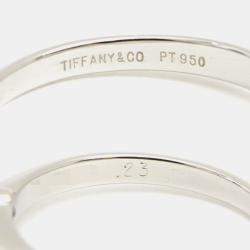 Pre Owned Tiffany & Co. Platinum and Diamond Solitaire Ring EU 48