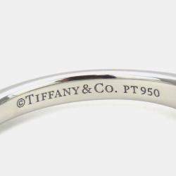 Pre Owned Tiffany & Co. Platinum and Diamond Solitaire Ring EU 49