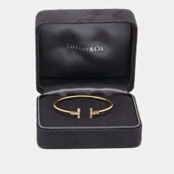 Pre Owned سوار تيفاني & كو. سلك T ألماس و ذهب وردي عيار 18