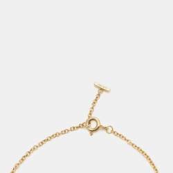 Pre Owned Tiffany & Co. T Smile Diamond 18k Yellow Gold Bracelet