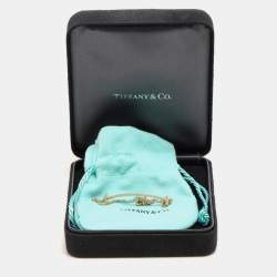 Pre Owned Tiffany & Co. T Smile Diamond 18k Yellow Gold Bracelet