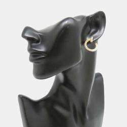 Tiffany & Co. 18K Yellow Gold and Diamond T One Open Hoop Earrings