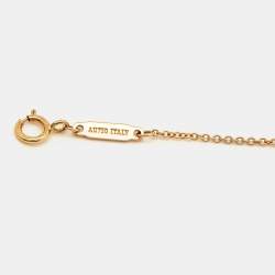 Pre Owned Tiffany & Co. T Smile Mini 18K Rose Gold Necklace