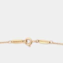 Tiffany & Co. Elsa Peretti Bean 18k Yellow Gold Pendant Necklace
