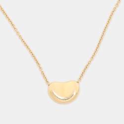 Tiffany & Co. Elsa Peretti Bean 18k Yellow Gold Pendant Necklace