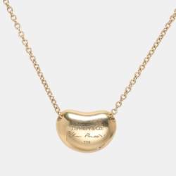Tiffany & Co. Elsa Peretti Bean 18k Yellow Gold Pendant Necklace
