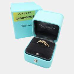 Tiffany & Co. 18K Pink Gold Knot Ring EU 50