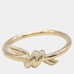 Tiffany & Co. 18K Pink Gold Knot Ring EU 50