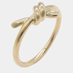 Tiffany & Co. 18K Pink Gold Knot Ring EU 50