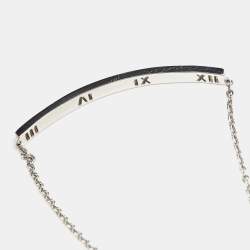 Tiffany & Co. Atlas Pirced Bar Diamonds 18k White Gold Bracelet