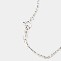 Tiffany & Co. Atlas Pirced Bar Diamonds 18k White Gold Bracelet