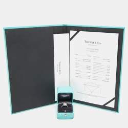 Tiffany & Co. Tiffany Soleste Cushion Cut Diamond Solitaire Double Halo Platinum Engagement Ring Size 51