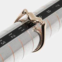 Pre Owned Tiffany & Co. 18K Pink Gold Elsa Peretti Bean Ring EU 52.5