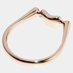 Pre Owned Tiffany & Co. 18K Pink Gold Elsa Peretti Bean Ring EU 52.5