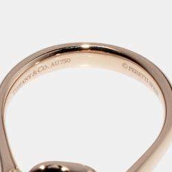 Pre Owned Tiffany & Co. 18K Pink Gold Elsa Peretti Bean Ring EU 52.5