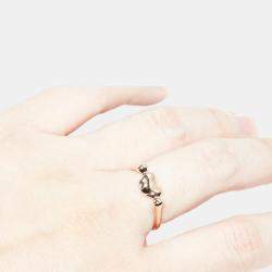 Pre Owned Tiffany & Co. 18K Pink Gold Elsa Peretti Bean Ring EU 52.5